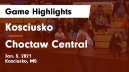 Kosciusko  vs Choctaw Central  Game Highlights - Jan. 5, 2021