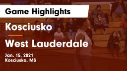 Kosciusko  vs West Lauderdale  Game Highlights - Jan. 15, 2021