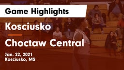 Kosciusko  vs Choctaw Central  Game Highlights - Jan. 22, 2021