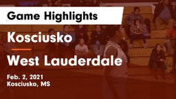 Kosciusko  vs West Lauderdale  Game Highlights - Feb. 2, 2021