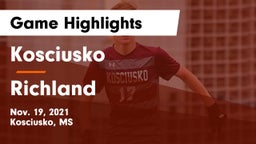 Kosciusko  vs Richland  Game Highlights - Nov. 19, 2021