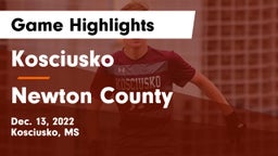 Kosciusko  vs Newton County  Game Highlights - Dec. 13, 2022