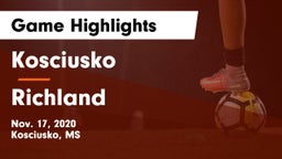 Kosciusko  vs Richland  Game Highlights - Nov. 17, 2020