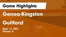 Genoa-Kingston  vs Guilford  Game Highlights - Sept. 11, 2021