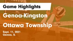 Genoa-Kingston  vs Ottawa Township  Game Highlights - Sept. 11, 2021