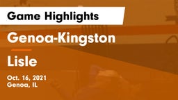 Genoa-Kingston  vs Lisle  Game Highlights - Oct. 16, 2021