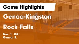 Genoa-Kingston  vs Rock Falls  Game Highlights - Nov. 1, 2021