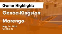 Genoa-Kingston  vs Marengo  Game Highlights - Aug. 24, 2022