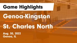 Genoa-Kingston  vs St. Charles North  Game Highlights - Aug. 30, 2022
