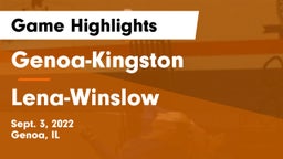 Genoa-Kingston  vs Lena-Winslow  Game Highlights - Sept. 3, 2022