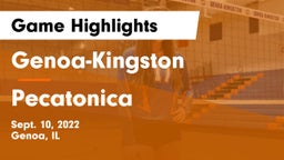 Genoa-Kingston  vs Pecatonica  Game Highlights - Sept. 10, 2022