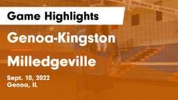 Genoa-Kingston  vs Milledgeville  Game Highlights - Sept. 10, 2022