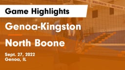 Genoa-Kingston  vs North Boone  Game Highlights - Sept. 27, 2022