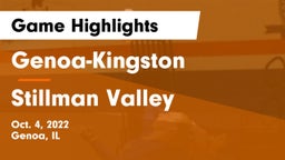 Genoa-Kingston  vs Stillman Valley  Game Highlights - Oct. 4, 2022