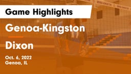 Genoa-Kingston  vs Dixon  Game Highlights - Oct. 6, 2022