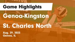 Genoa-Kingston  vs St. Charles North  Game Highlights - Aug. 29, 2023
