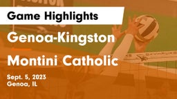 Genoa-Kingston  vs Montini Catholic  Game Highlights - Sept. 5, 2023