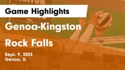 Genoa-Kingston  vs Rock Falls  Game Highlights - Sept. 9, 2023