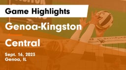 Genoa-Kingston  vs Central  Game Highlights - Sept. 16, 2023