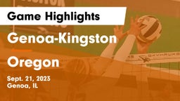 Genoa-Kingston  vs Oregon  Game Highlights - Sept. 21, 2023