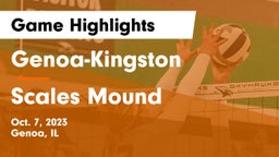 Genoa-Kingston  vs Scales Mound Game Highlights - Oct. 7, 2023
