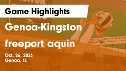 Genoa-Kingston  vs freeport aquin Game Highlights - Oct. 26, 2023