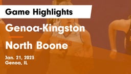 Genoa-Kingston  vs North Boone  Game Highlights - Jan. 21, 2023