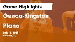 Genoa-Kingston  vs Plano  Game Highlights - Feb. 1, 2023