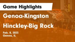 Genoa-Kingston  vs Hinckley-Big Rock  Game Highlights - Feb. 8, 2023