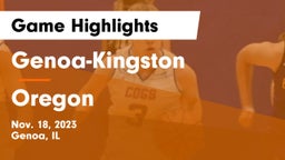 Genoa-Kingston  vs Oregon  Game Highlights - Nov. 18, 2023