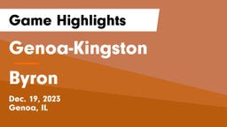 Genoa-Kingston  vs Byron  Game Highlights - Dec. 19, 2023