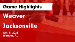 Weaver  vs Jacksonville  Game Highlights - Oct. 5, 2023
