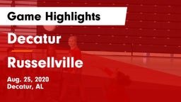 Decatur  vs Russellville  Game Highlights - Aug. 25, 2020
