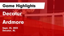 Decatur  vs Ardmore  Game Highlights - Sept. 25, 2023