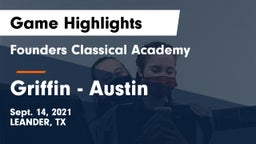 Founders Classical Academy vs Griffin - Austin Game Highlights - Sept. 14, 2021
