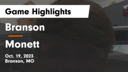 Branson  vs Monett  Game Highlights - Oct. 19, 2023