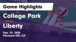 College Park  vs Liberty Game Highlights - Feb. 29, 2020