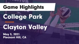 College Park  vs Clayton Valley Game Highlights - May 5, 2021
