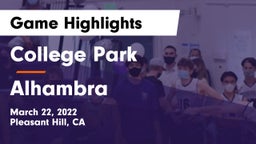 College Park  vs Alhambra Game Highlights - March 22, 2022