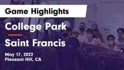 College Park  vs Saint Francis  Game Highlights - May 17, 2022