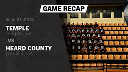 Recap: Temple  vs. Heard County  2016
