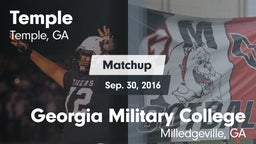 Matchup: Temple  vs. Georgia Military College 2016