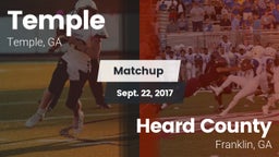 Matchup: Temple  vs. Heard County  2016