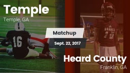Matchup: Temple  vs. Heard County  2017