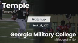 Matchup: Temple  vs. Georgia Military College  2017