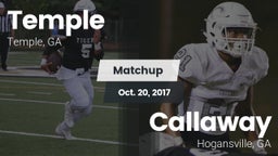 Matchup: Temple  vs. Callaway  2016