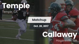 Matchup: Temple  vs. Callaway  2017
