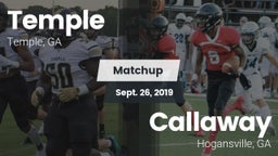 Matchup: Temple  vs. Callaway  2019