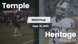 Matchup: Temple  vs. Heritage  2020