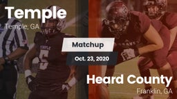 Matchup: Temple  vs. Heard County  2020